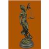 Image 4 : Large 14 Heavy Solid Bronze Lady Blind Justice Statue Lawyers Themis Deal Decor