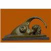 Image 1 : Signed Original Limited Edition 11/30 Abstract Female Bronze Sculpture Figurine
