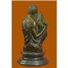 Image 5 : Signed Original a Couple Embracing Their Love child Bronze Sculpture Statue