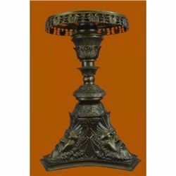 Hot Cast European Greek Mythology Zeus Pedestal Table Display Bronze Sculpture