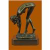 Image 1 : SIGN ORIGINAL VITALEH CLASSIC PIN UP GIRL BRONZE SCULPTURE NUDE STATUE FIGURINE