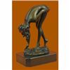 Image 2 : SIGN ORIGINAL VITALEH CLASSIC PIN UP GIRL BRONZE SCULPTURE NUDE STATUE FIGURINE