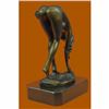 Image 4 : SIGN ORIGINAL VITALEH CLASSIC PIN UP GIRL BRONZE SCULPTURE NUDE STATUE FIGURINE