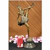 Image 1 : THE RUSSIAN DANCER ART DECO MARBLE BASE HOT CAST BRONZE SCULPTURE REAL