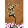 Image 4 : THE RUSSIAN DANCER ART DECO MARBLE BASE HOT CAST BRONZE SCULPTURE REAL