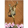 Image 5 : THE RUSSIAN DANCER ART DECO MARBLE BASE HOT CAST BRONZE SCULPTURE REAL