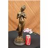 Image 1 : Jean Patou Woman w/ Bird Bronze Sculpture