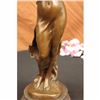 Image 3 : Jean Patou Woman w/ Bird Bronze Sculpture