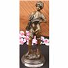 Image 1 : Art Deco Bronze Sculpture Statue Figure Boy  Violin