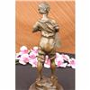 Image 5 : Art Deco Bronze Sculpture Statue Figure Boy  Violin