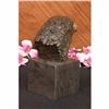 Image 4 : DETAILED EAGLE BRONZE marble BUST HEAD ART SCULPTURE ART DECO BIRD ANIMAL