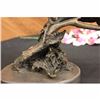 Image 4 : Milo American Eagle on a Tree Branch Bronze Marble Sculpture