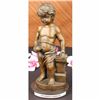 Image 1 : 13 Sign Bronze ART Nude The little boy Holding Apple