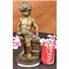 Image 2 : 13 Sign Bronze ART Nude The little boy Holding Apple