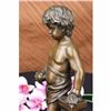 Image 3 : 13 Sign Bronze ART Nude The little boy Holding Apple