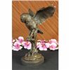 Image 1 : Owl on a Branch Wings Spread Bronze Statue