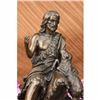 Image 2 : Real Bronze Metal Statue on Marble Christian St. Joseph Jesus  Lamb