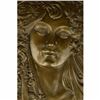 Image 2 : Hawaiian Princess Hand Crafted Wall Bas Relief Bronze Sculpture Statue Figure