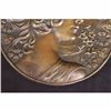 Image 3 : BAS-RELIEF OF WOMAN BRONZE SCULPTURE FIGURINE FIGURE WALL MOUNT FIGURINE FIGURE