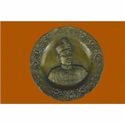 Signed Original Collector Edition Great Reza Shah Pahlavi Wall mount Sculpture
