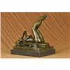 Image 2 : EXQUISITE BRONZE FRENCH ART DECO EROTIC NUDE ON BED