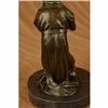 Image 4 : Our Blessed Mother Virgin Mary Praying Bronze Sculpture Marble Base Statue Decor