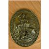 Image 1 : Signed Original Masterpiece Italian Renaissance Relief Wall Bronze Sculpture LRG