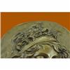 Image 2 : Art Deco/Noveaue Large Woman Face Bas Relief Wall Mount Bronze Sculpture Figure