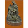 Image 2 : Bronze La Pieta Statue Of The Virgin Mary Holding Jesus Religious Gift Ornament