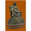 Image 4 : Bronze La Pieta Statue Of The Virgin Mary Holding Jesus Religious Gift Ornament