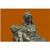 Image 5 : Bronze La Pieta Statue Of The Virgin Mary Holding Jesus Religious Gift Ornament