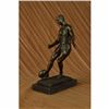 Image 1 : Large Muscular Rugby Player Bronze Sculpture Statue Marble Figurine by Milo