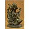 Image 2 : Signed Museum Quality Twin Dancer By Aldo Vitaleh Bronze Hot Cast Sculpture Rare