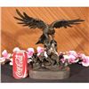 Image 2 : EAGLE ON WAVES REAL 100% BRONZE STATUE/SCULPTURE/FIGURINE FIGURE ART DECO
