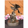 Image 3 : EAGLE ON WAVES REAL 100% BRONZE STATUE/SCULPTURE/FIGURINE FIGURE ART DECO