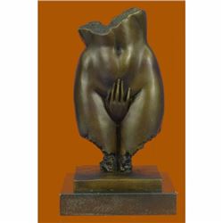 Collector Original Mavchi Italian Artist Female Nude Torso Bronze Figurine Sale