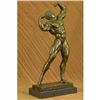 Image 2 : BRONZE STATUE--MALE NUDE--GAY INTEREST---BODYBUILDER MUSCULAR ART DECO FIGURINE