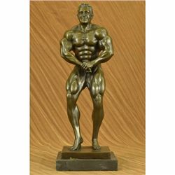 Collectible Lou Ferrigno Incredible Hulk Trophy Sport Body Building Bronze Decor