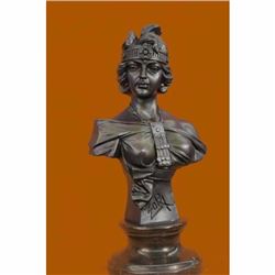 Large Sexy Goddess By French Artist Villanis Bronze Sculpture Home Decor Sale