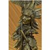 Image 5 : Sign Original Fisher Indian Warrior with Totem Pole Bird Bronze Sculpture Statue