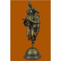 Pandora Box and Flying Mercury Hot Cast Bronze Sculpture Home Decor Figurine Art