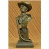 Image 1 : Signed Collector Edition Buffalo Bill Old West Cowboy Bronze Sculpture Statue