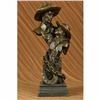 Image 1 : Just Like Papa by Renown Artist Milo Western Cowboy Boy Bronze Sculpture Decor