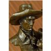 Image 5 : Just Like Papa by Renown Artist Milo Western Cowboy Boy Bronze Sculpture Decor