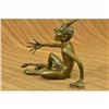 Image 2 : Hot Cast Laughing Satyr Collectible Bronze Sculpture Statue Figurine Figure
