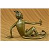 Image 3 : Hot Cast Laughing Satyr Collectible Bronze Sculpture Statue Figurine Figure