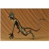 Image 1 : Collector Edition Signed Satyr Faun Devil Devilish Bronze Sculpture Figure
