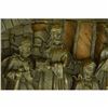 Image 2 : Religious Wall Hanging Plaque of Birth of Jesus Christ - Solid Bronze Sculpture