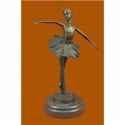 COLLECTIBLE BRONZE SCULPTURE STATUE Dancers 10 Tall Classical Dancer Ballerina