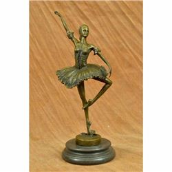 Abstract Ballerina Lost wax Bronze Figurine By Milo Art Statue Sculpture Figure